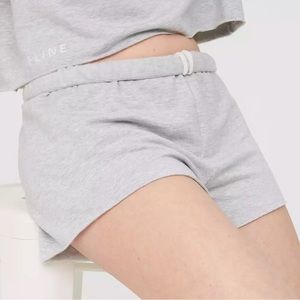 NWT. Offline by aerie. OTT fleece short. Size medium, color heather gray